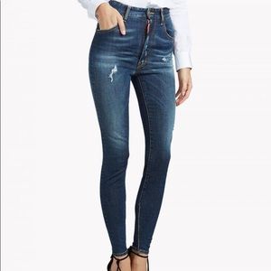Dsquared2 high waist twiggy jeans.